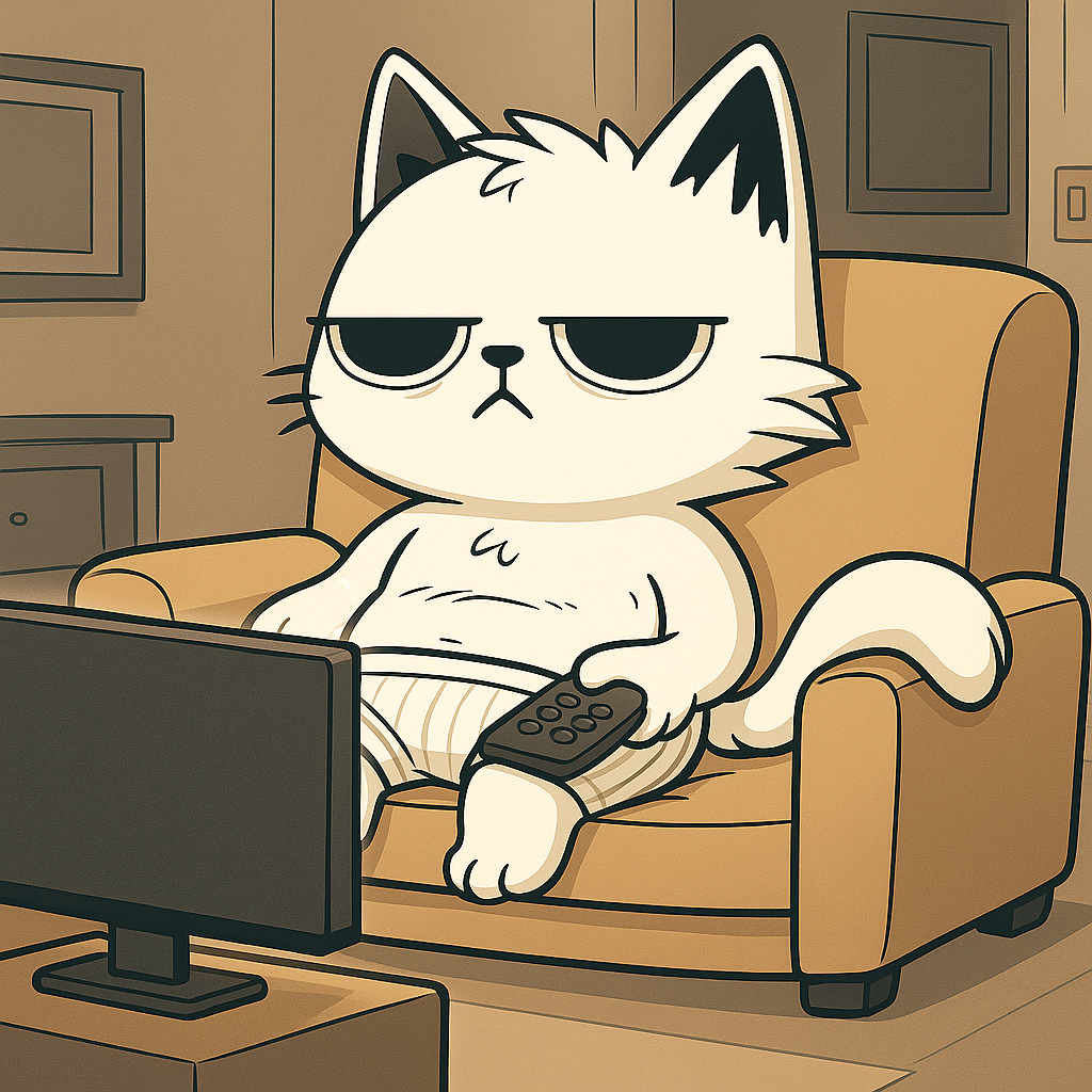 Boomer Cat on the couch